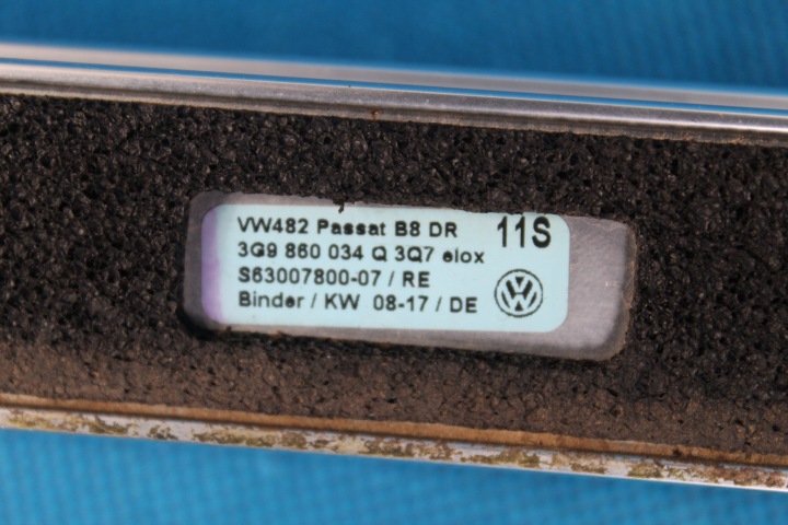 VW PASSAT B8 BARRES DE TOIT DE TOIT DROIT AVANT CHROME 17R