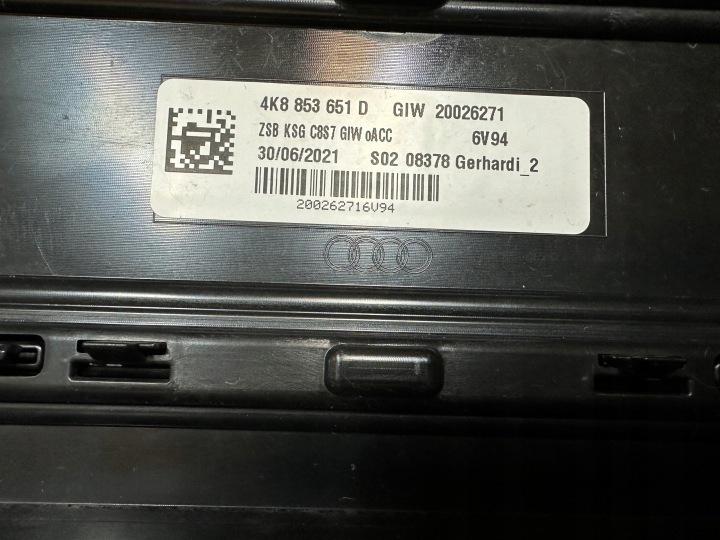 AUDI A7 S7 GRILLE CALANDRE PARE-CHOCS 4K8853651D