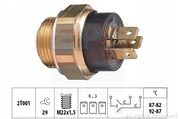 INTERRUPTEUR DE VENTILATEUR DE RADUATEUR CITROEN photo 1 - milautoparts-fr.ukrlive.com