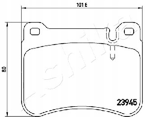 ASHIKA 50-00-0519 PADS BRAKE photo 3 - milautoparts-fr.ukrlive.com