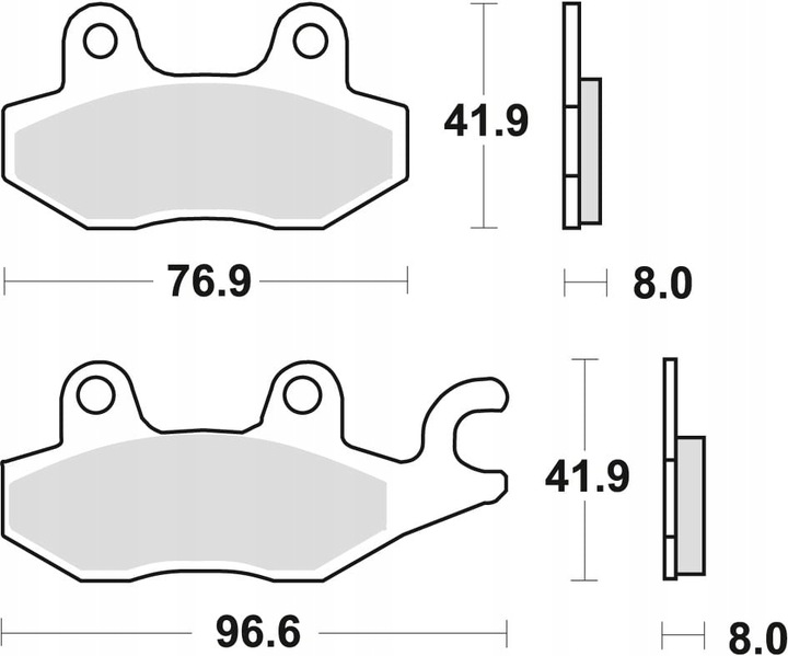 TRW LUCAS ZAPATAS DE FRENADO KH165 ORGANIC HONDA NSR 50 93-96 CB 125F 14-16, 