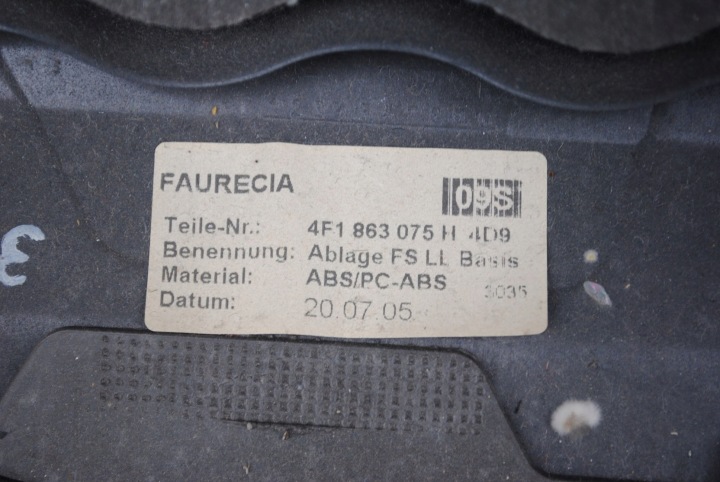 PROTECTION SOUS DIRECTION AUDI OE 4F1863075H