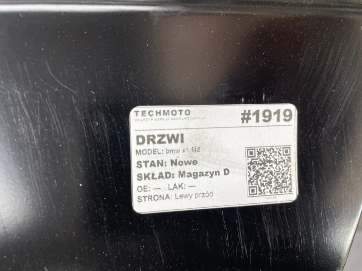 PORTES GAUCHE AVANT BMW X1 F48 LCI 2014-2022R NOUVEAU OEM