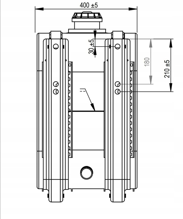 DEPÓSITO DE ACERO HYDRAULIKI REVUELCO KIPRA 160L 