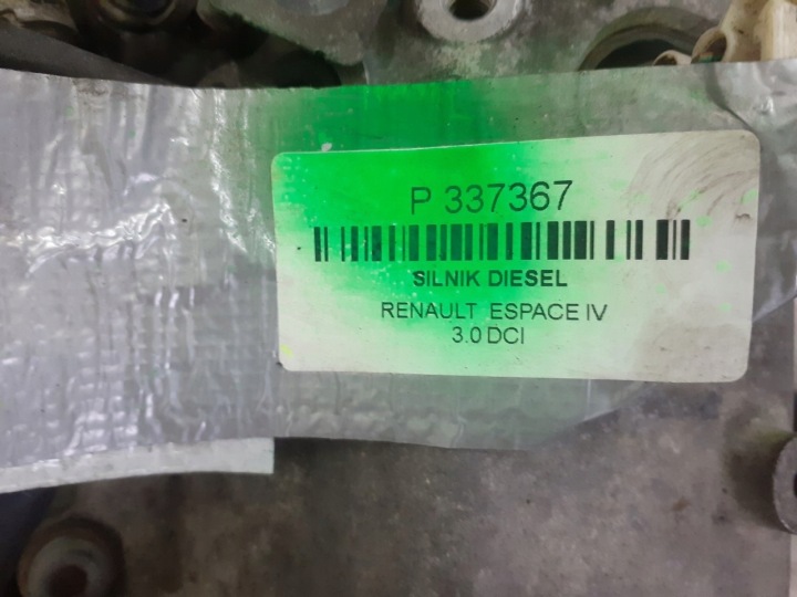 MOTEUR RENAULT ESPACE IV 3.0 DCI P9XA701 177KM