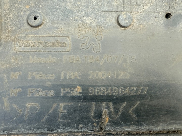 PARE-CHOCS ARRIÈRE ARRIÈRE PEUGEOT 3008 I 1 09-16 9684964277