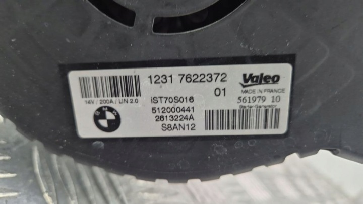BMW 5 F10 F11 535I ALTERNATEUR 7622372 N55B30A