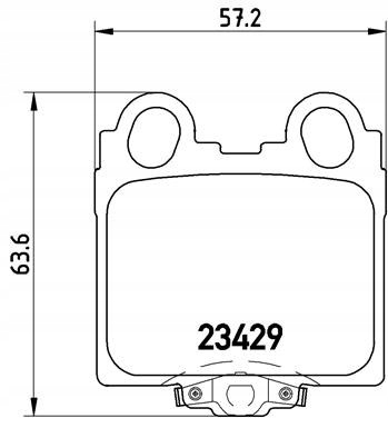 BREMBO P 83 045 JUEGO ZAPATAS HAMULCOWYCH, HAMULC 