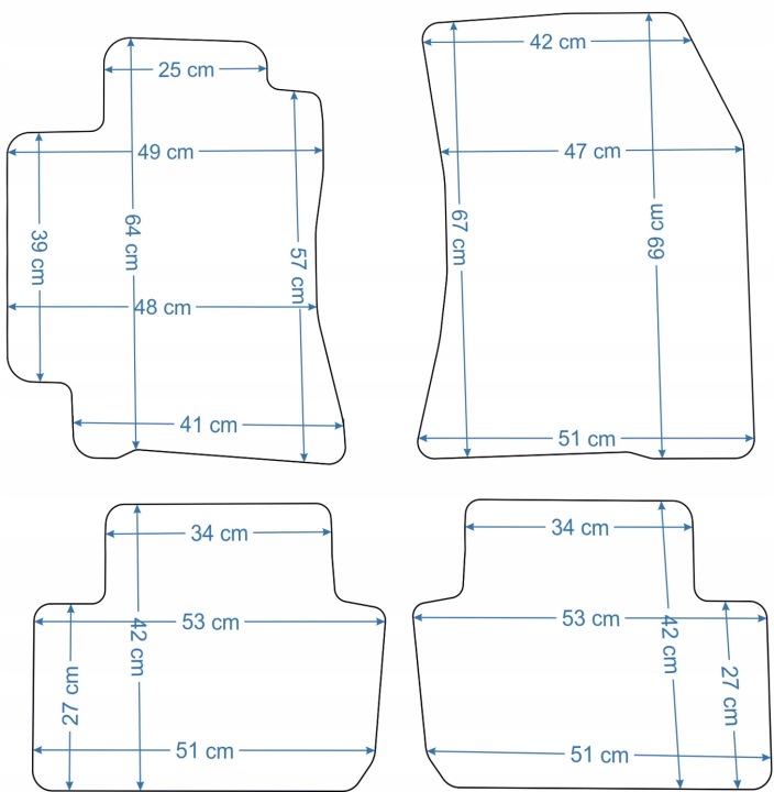 GRANATOWE TAPIS DE SOL PLATINUM LAM LEXUS IS200 1999-2005R.