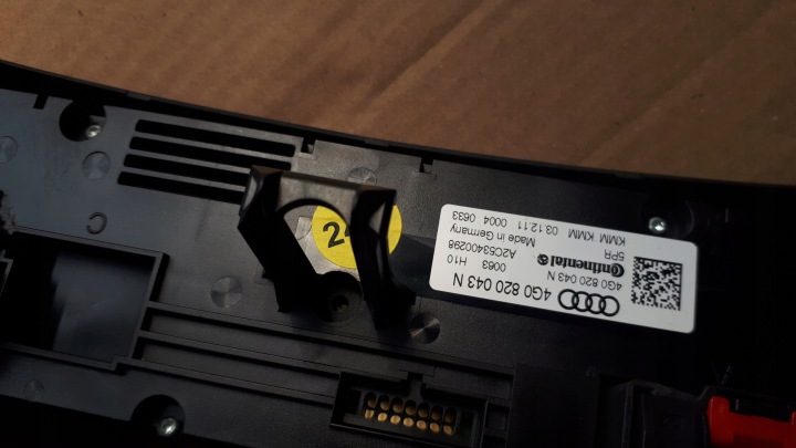 A6 C7 4G PANNEAU CONDUIT D'AIR COMMANDE 4G0820043N A7