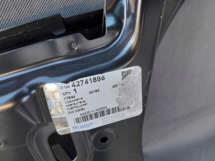 OPEL KARL 17- PORTES DROIT AVANT ORIGINAL
