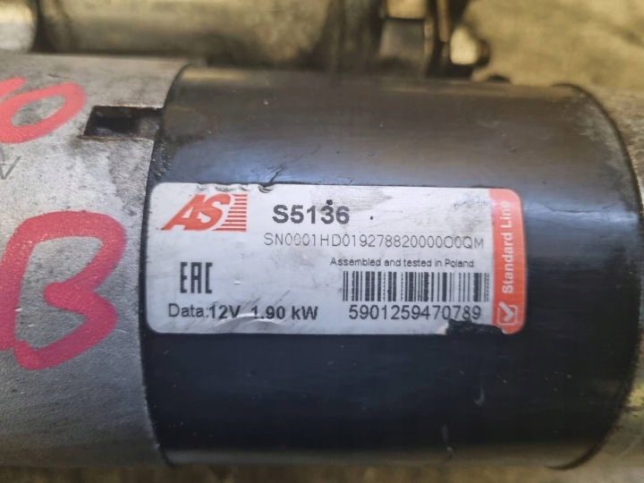 DÉMARREUR ALFA ROMEO 156 147 FIAT 1.9 JTD 9 DENTS 0001108202 100% FONCTIONNEL