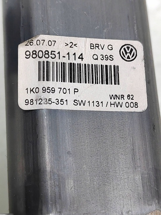 2007 VOLKSWAGEN PASSAT B6 PETIT MOTEUR VITRES PORTES AVANT 1K0959793L