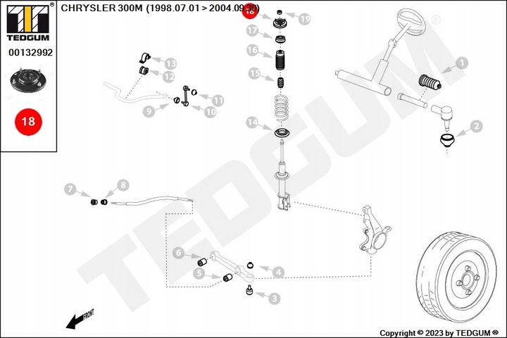 AIR BAGS SHOCK ABSORBER CHRYSLER P. 300M 2.7- 3.5 LE- RIGHT photo 6 - milautoparts-fr.ukrlive.com