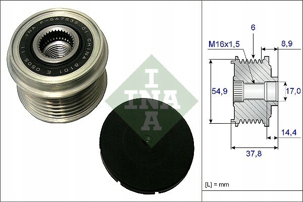 EMBRAGUE ALTERNADOR INA 535 0217 10 