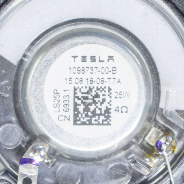 TESLA MODÈLE 3 2018 HAUT-PARLEUR TABLEAU DE BORD INSTRUMENTATION
