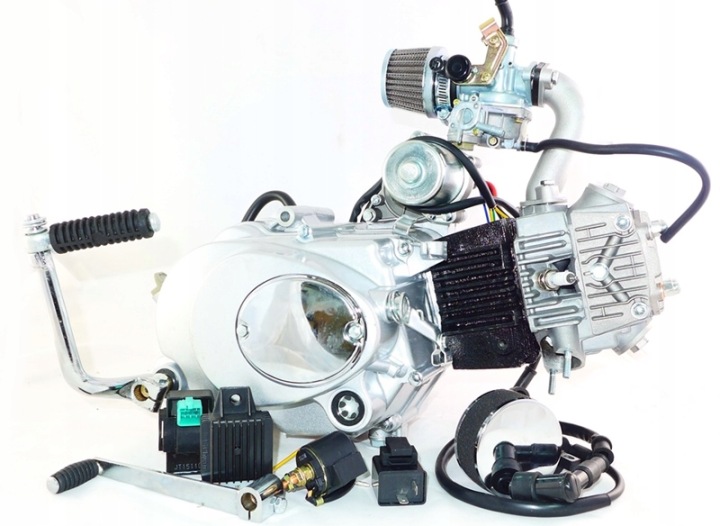 MOTEUR BTS HORIZONTAUX 152FMH, 110CC 4T, 4-BIEGOWY MANUEL ARGENTÉ SANS HUILES