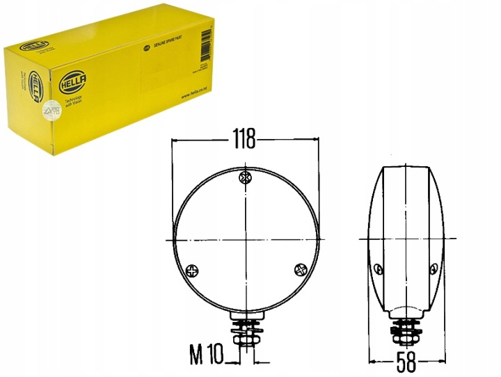 PHARE CLIGNOTANT HELLA 2BA 003 022-001