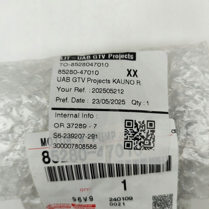 TOYOTA CAMRY 2011 POMPE LAVE-GLACE VITRES AVANT AVANT