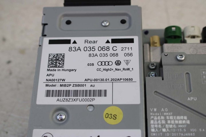 AUDI A1 Q3 LECTEUR DE CARTE DVD MMI 2G SD 83A035068C 83A 035 068 C MIB MULTIMÉDIA SUR