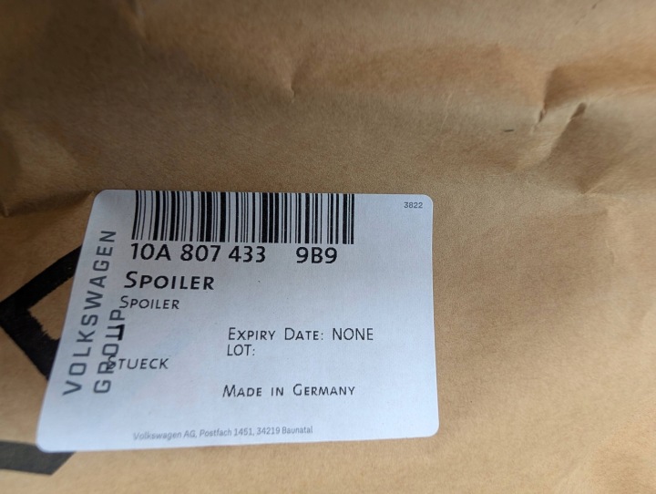 ARRIÈRE DIFFUSEUR DOUBLURE PARE-CHOCS VOLKSWAGEN VW ID.3 ID3 10A807521