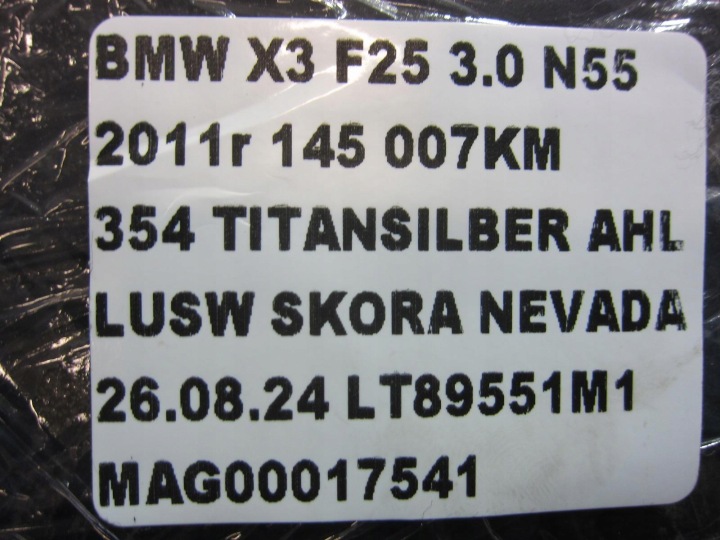 BMW X3 F25 X4 F26 GRILLE CONDUIT ADMISSION AIR 9184743 9184122 64229184743
