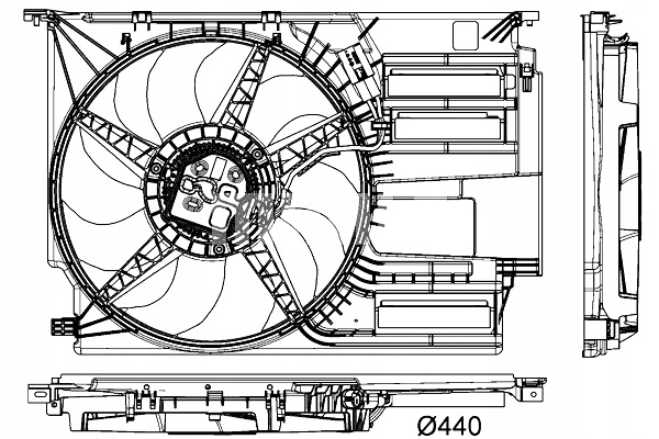 MAHLE VENTILADOR DEL RADIADOR BMW 2 F45 2 GRAN TOURER F46 X1 F48 2 PIEZAS F39 