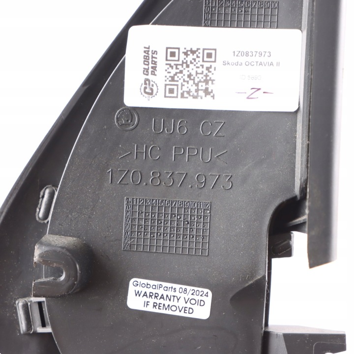 SKODA OCTAVIA II PROTECTION RÉTROVISEURS GAUCHE 1Z0837973