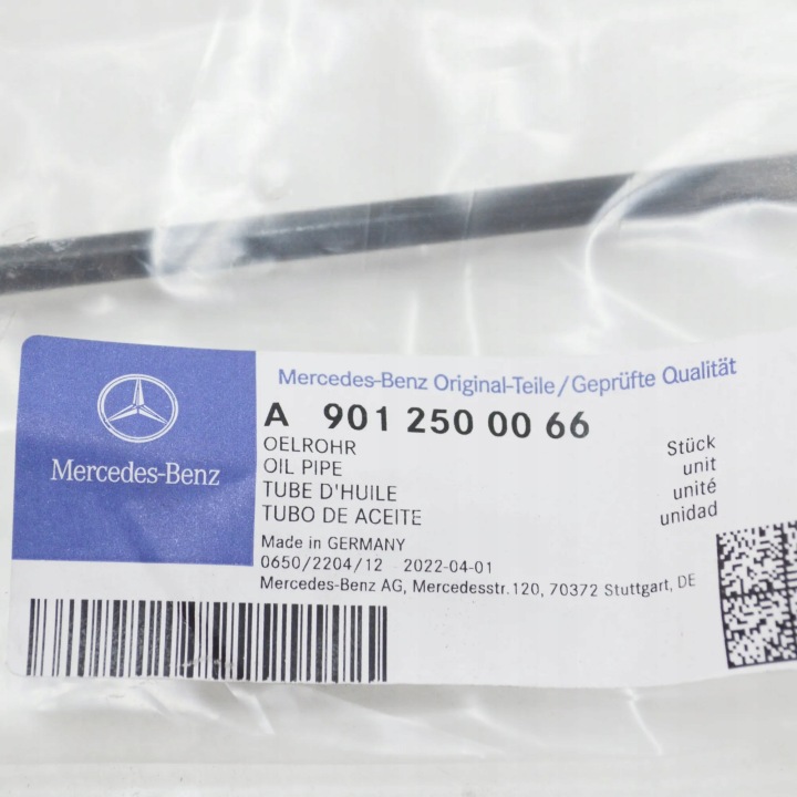 MERCEDES-BENZ SPRINTER 903 FIL HUILES ADHÉRENCE A9012500066 ORIGINAL