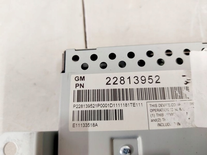 OPEL AMPÈRE MONITEUR MONITEUR ÉCRAN NAVIGATION NAVI 22813952