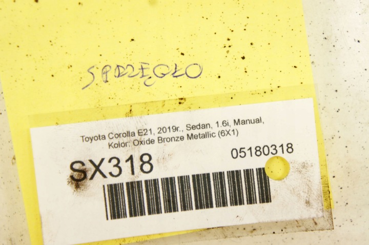 SX318 TOYOTA COROLLA E21 XII 1.6I EMBRAYAGE 31250-05141-A