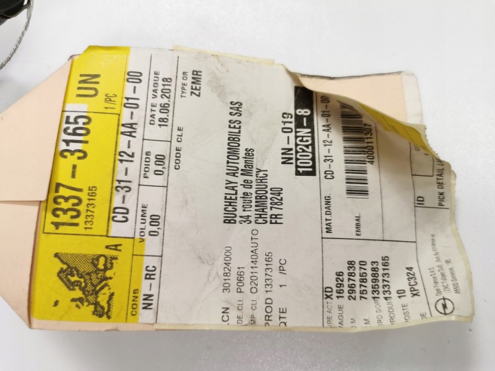 TUYAU RÉCHAUFFEURS D'ADMISSION OPEL ASTRA K OE 13373165
