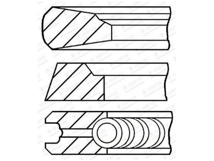 ANILLOS TLOKOWE (115MM (STD) 3,16-2,385-4,747) SCANIA SCANIA 2, 3, 3 