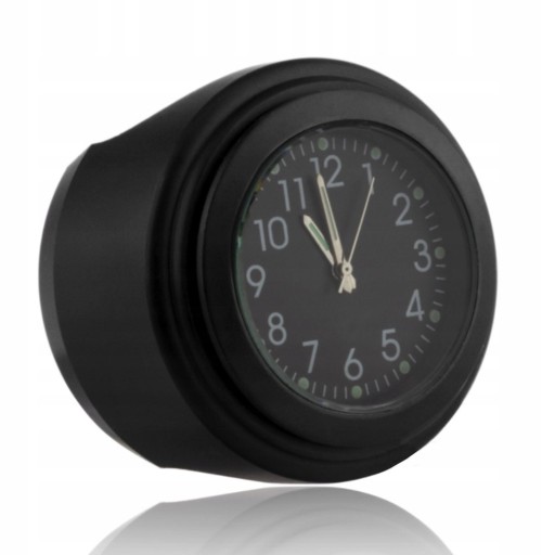 CLOCK FOR MOTORCYCLE CLOCK ON STEERING WHEEL BLACK 