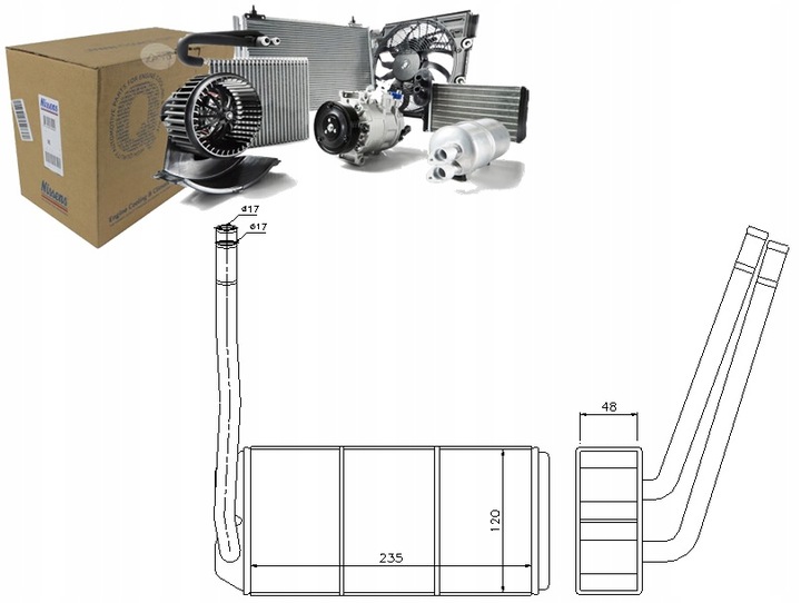 NISSENS CHAUFFAGE (235X120X48) LAND ROVER FREELA photo 1 - milautoparts-fr.ukrlive.com