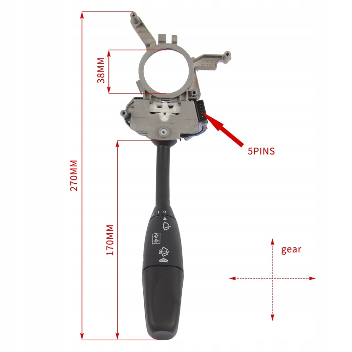 COMMUTATEUR FEUX ESSUIE-GLACES A0005452310 VERS MERCEDES W203 S203 C209