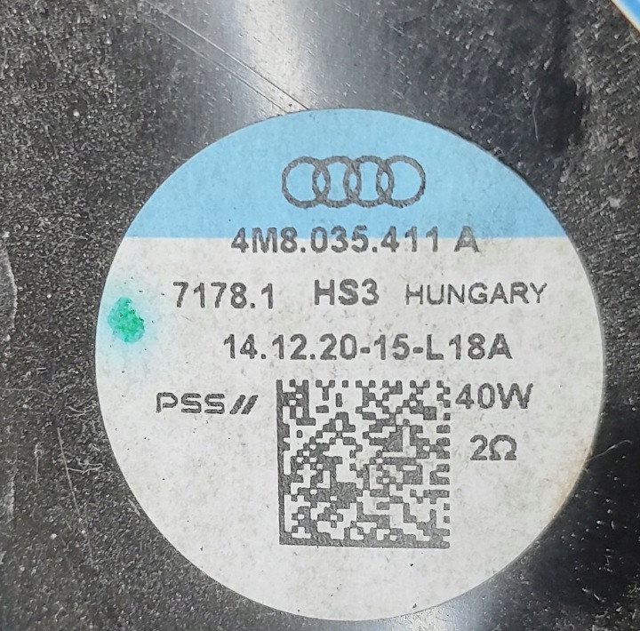AUDI Q8 2021 HAUT-PARLEUR PORTES ARRIÈRE