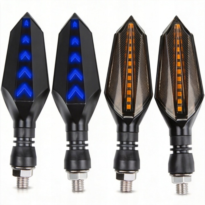 CLIGNOTANTS MOTOCYCLETTE CLIGNOTANT LED FLOTTANT FLOTTANT 4 PCS