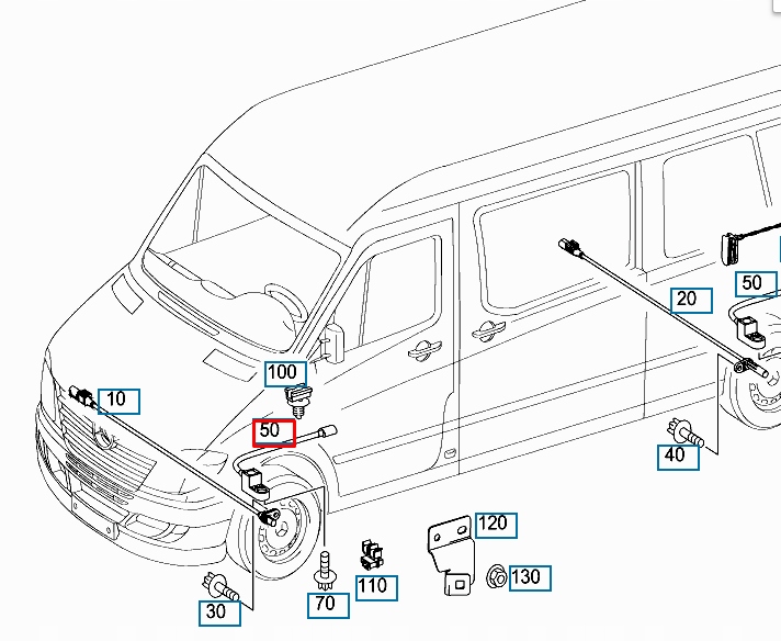MB SPRINTER 906 INDICATEUR USURE OKLADZIN FREINS AVANT A9065400334