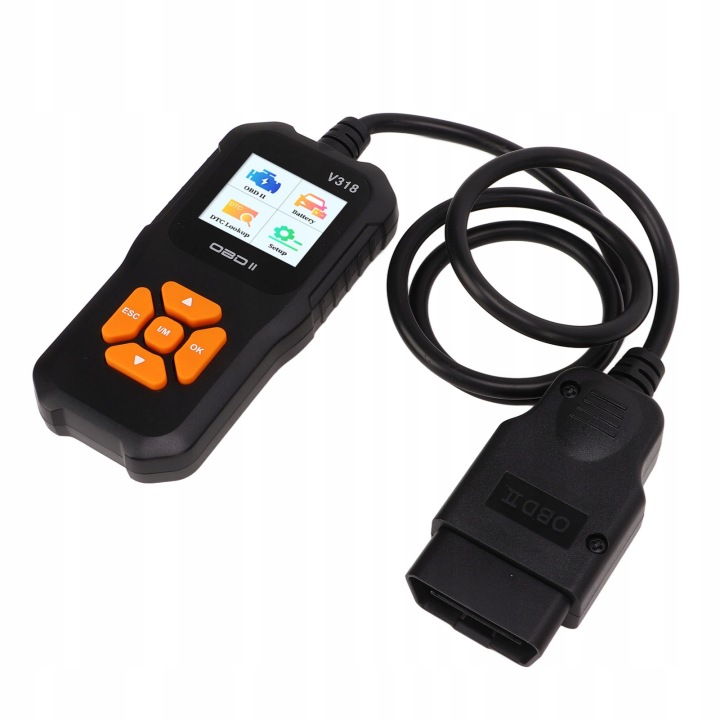 SKANER OBD2 V318 DIAGNOSTYKA USTEREK AUTOMOBILES COLORÉ ÉCRAN