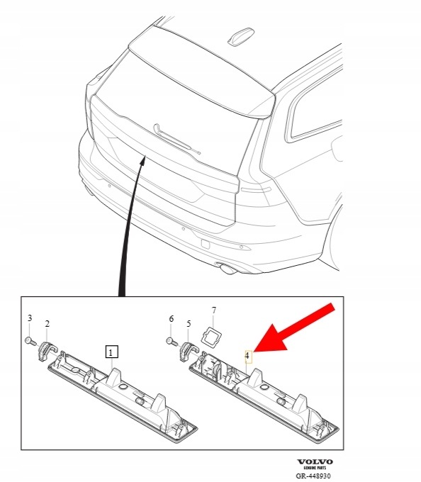 VOLVO V60 XC90 II 2014- BOUTON MANIVELLE OUVERTURE COUVERCLES DE COFFRE COUVERCLES DE COFFRE