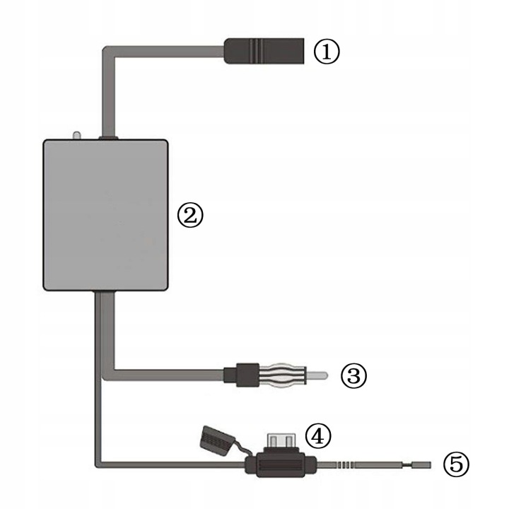 AMPLIFICATEUR ANTENNES RADIOWEJ AM/FM, 25DB, 12V, AUTOMOBILE UNIVERSEL