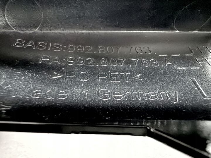 GAUCHE GRILLE MOULURE PARE-CHOCS ADMISSION PORSCHE CARRERA 992 SPORT