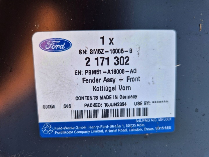 FORD FOCUS III MK3 10-18 AILE DROIT AVANT NEUF ORIGINE