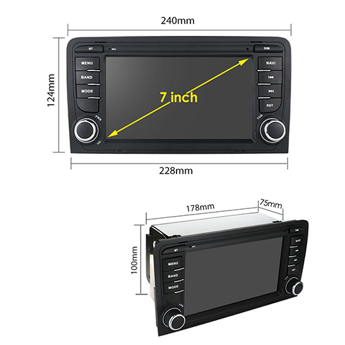 AUDI A3 8P RS3 S3 2003-2012 RADIO ANDROID 2GB/32GB 