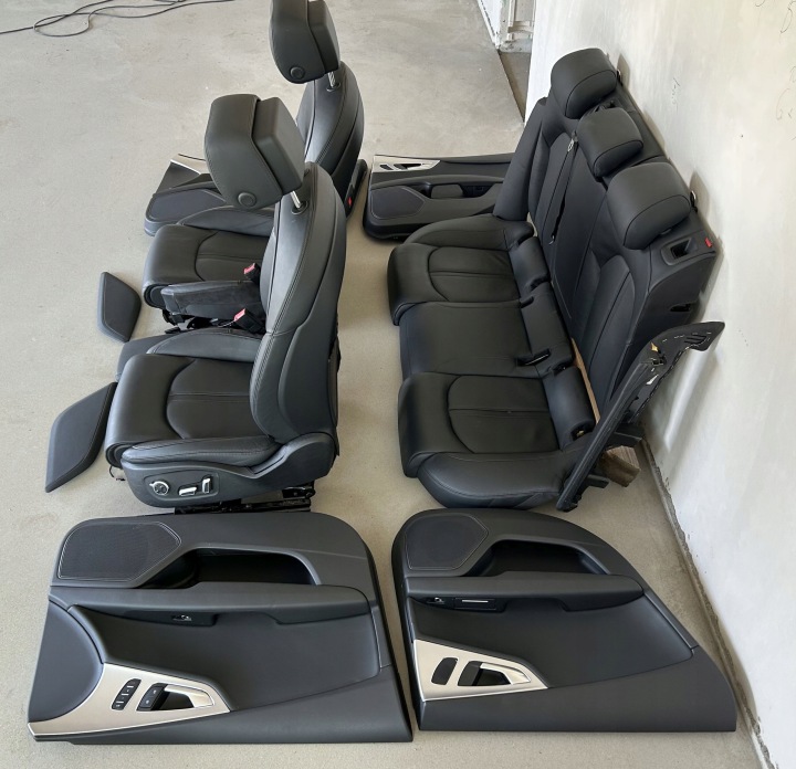 SIÈGES CUIR SOKORZANE NOIR CHAUFFÉ ÉLECTRIQUE AUDI A7 C7 4G8 CONFORT