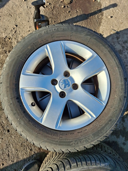 PEUGEOT JANTES ALUMINOWE 4 PIÈCES 16″ 4X108 7JX16 ET32 PNEUS HIVERNAUX 9684880380