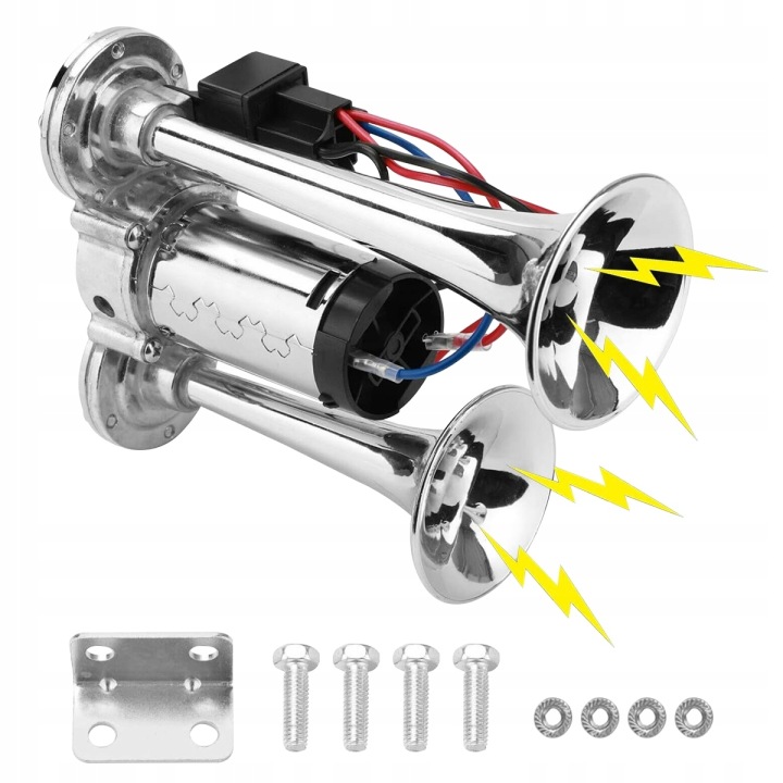 KLAXON AVERTISSEUR SONORE VERS 600DB 12V TIR HAUT-PARLEUR SIGNAL PNEUMATIQUE