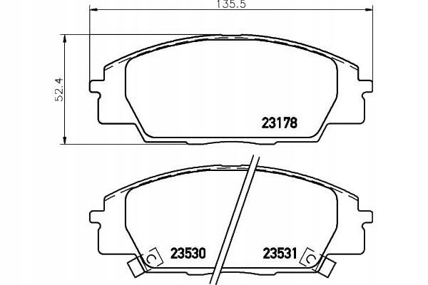 TEXTAR PADS BRAKE HONDA FRONT CIVIC 01- TYPE R/2, photo 1 - milautoparts-fr.ukrlive.com