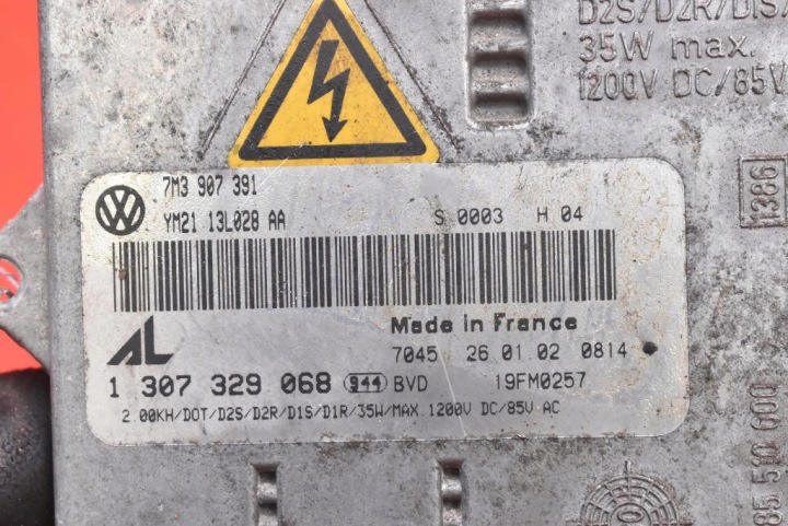 CONVERTISSEUR XÉNON XÉNON GAUCHE 7M3907391 1307329068 SEAT ALHAMBRA 1 I LIFT